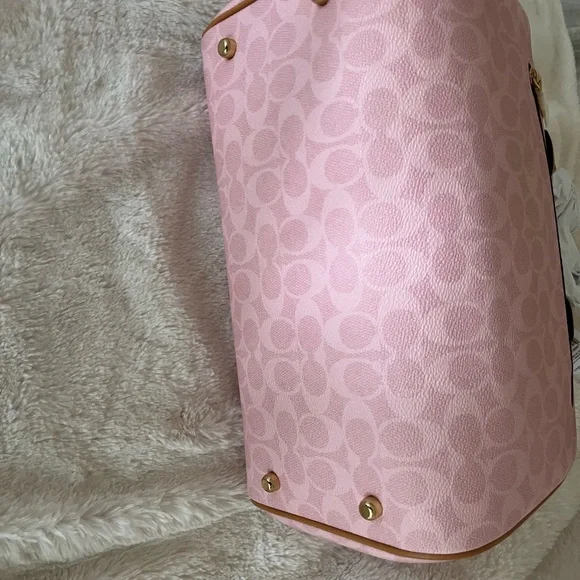 Coach Pink Signature Large Satchel - Picture 3 of 4